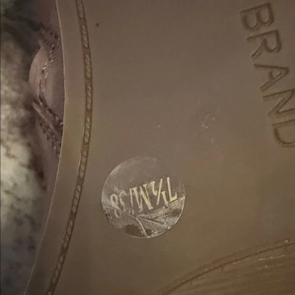 Lucky Brand Taupe Perforated Leather Ankle Booties - Picture 7 of 7